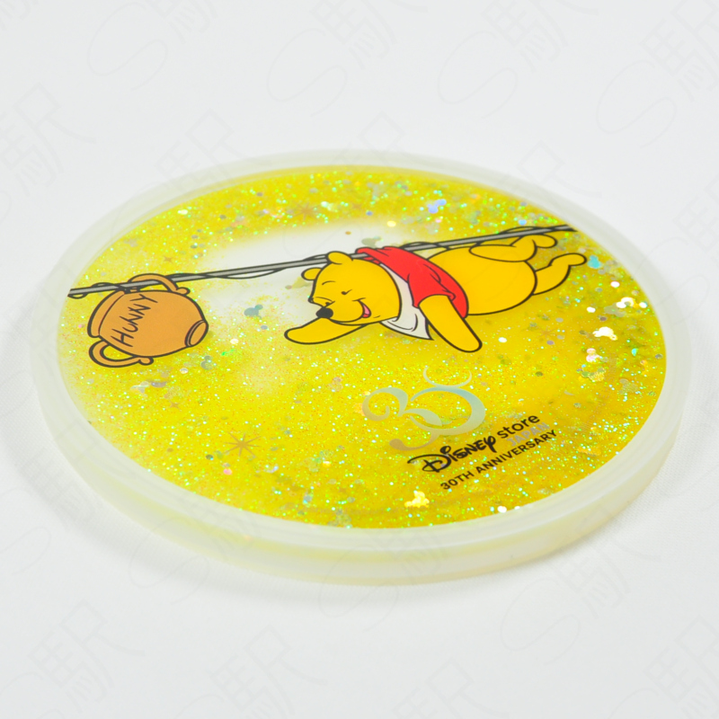 Disney Store Exclusive 30th Anniversary Original Glitter Coaster - Winnie The Pooh Disney Store Exclusive 30th Anniversary Original Glitter Coaster - Winnie The Pooh